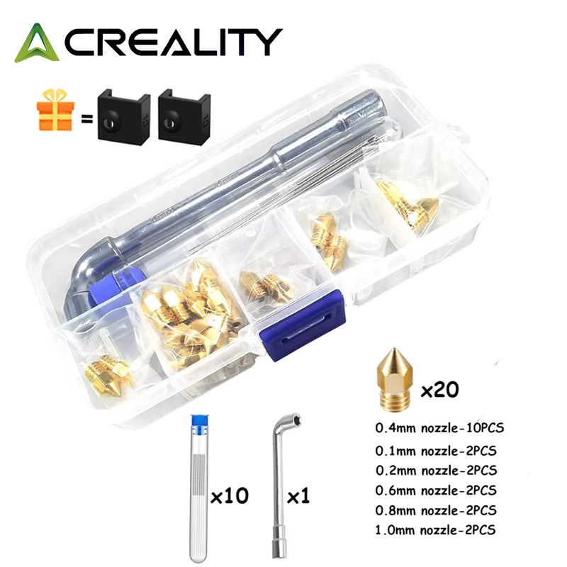 Creality Printer K1 - CREALITY 20 Stuks MK8 Messing Mondstuk