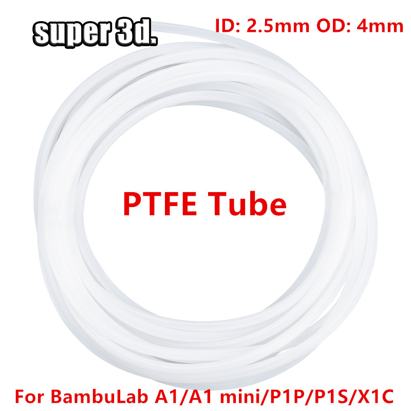 Ptfe Tape Thread - 1/2/50M Bambu Lab PTFE Buis ID