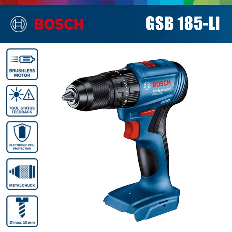 Bosch Drill Gsb 18V - Bosch GSB 185-LI 18V borstelloze accu-slagboormachine