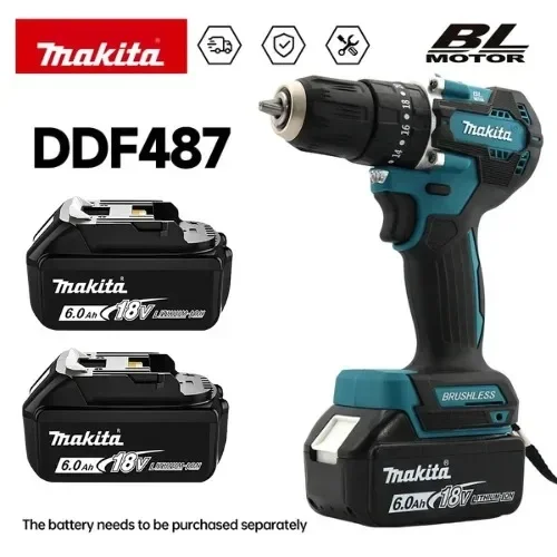 Makita Drill Ddf484 - Makita 100% originele DDF487 draadloze boormachine