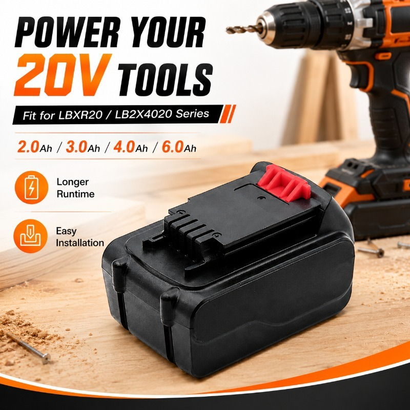 20V Max 6.0Ah lithium-ion verv - Black+Decker Tool 20V Max recensie en prijs