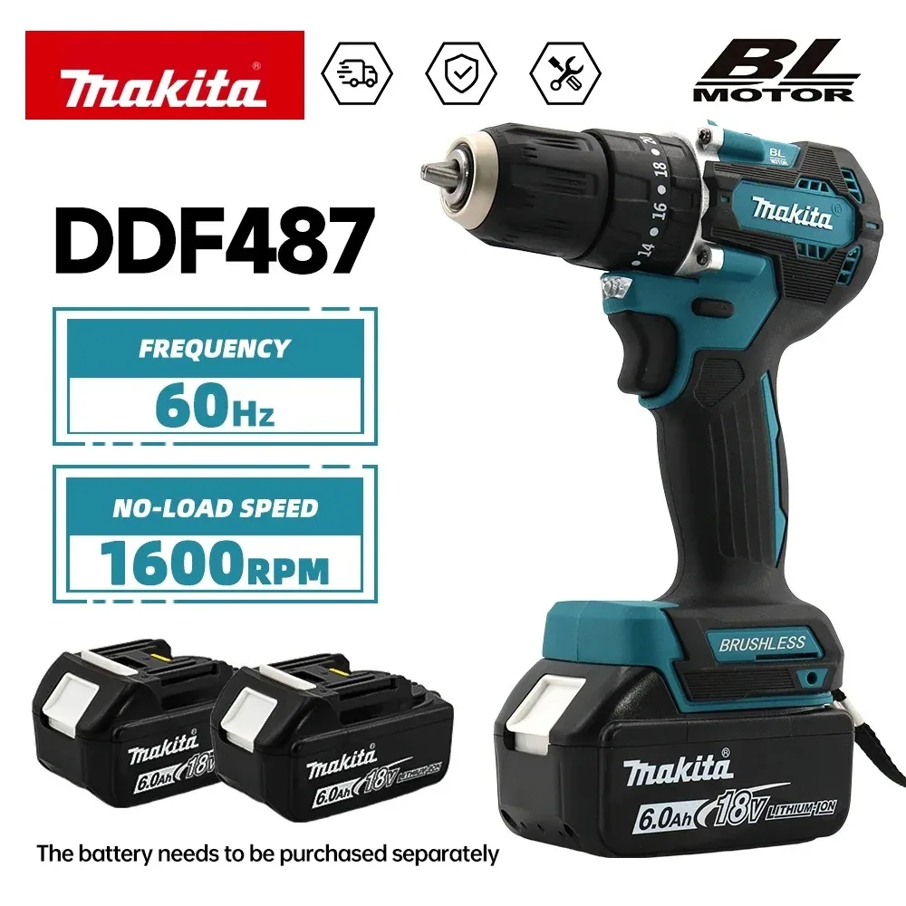 Makita DDF487 18V borstelloze  - Makita Drill Ddf484 recensie en prijs