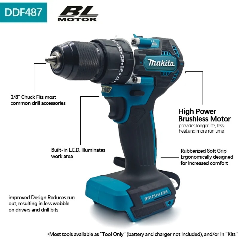 2026 Originele Makita DDF487 1 - Makita Drill Ddf484 recensie en prijs