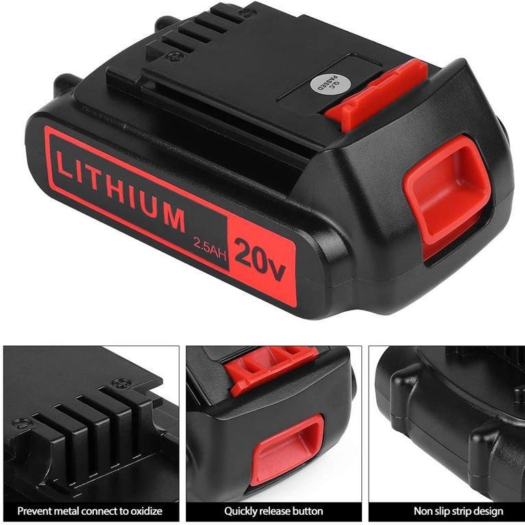 3000mAh 20V Lithium Batterij V - Black+Decker Tool 20V Max recensie en prijs