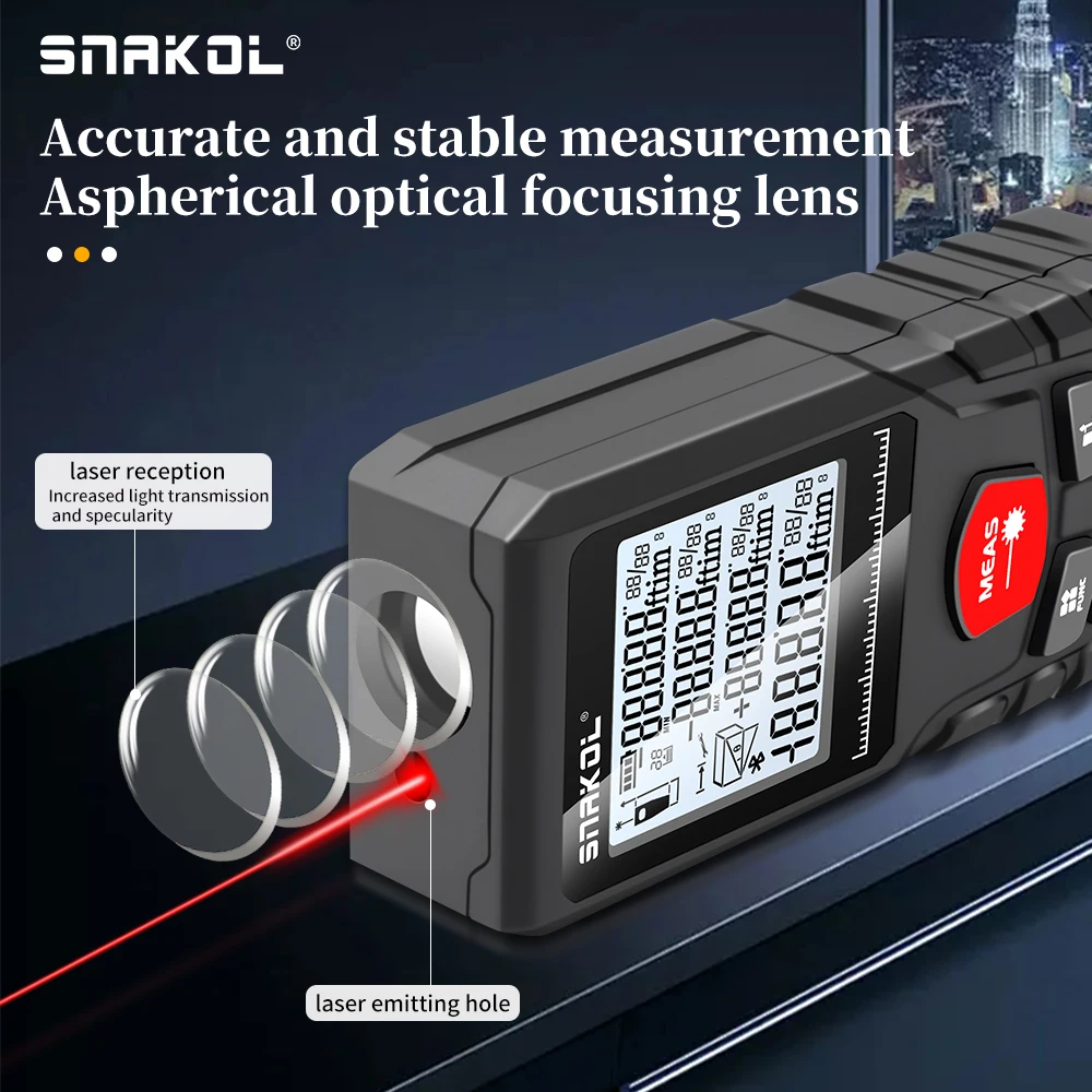SNAKOL Laser Afstandsmeter 50m - Stanley Tape 25Ft recensie en prijs
