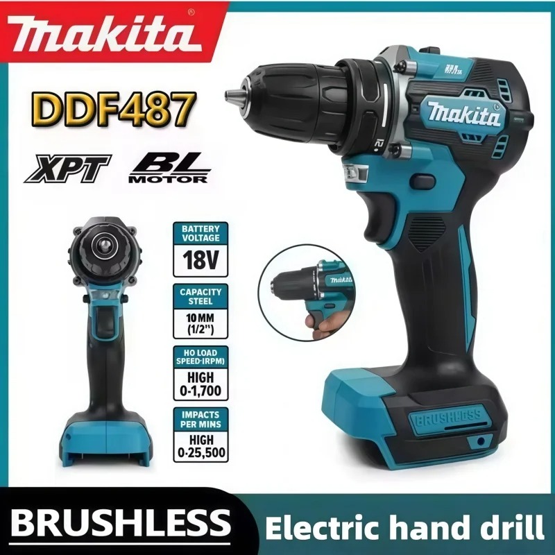 Makita DDF487 10 mm borstelloz - Makita Drill Ddf484 recensie en prijs
